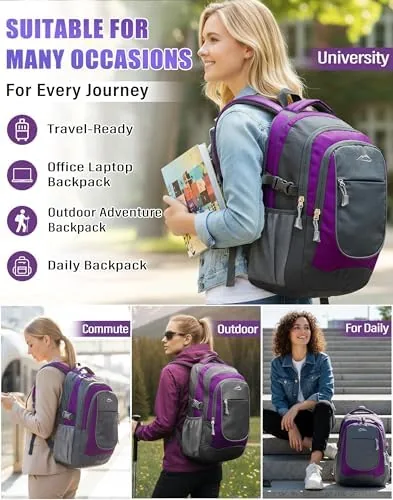 The ProEtrade Backpack Bookbag for College Sturdy Travel Business Hiking Fit compared in context