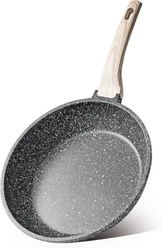 The CAROTE 8 inch granite nonstick skillet on a stovetop