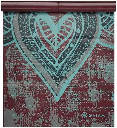 Overview of the Gaiam Foldable Yoga Mat, 2mm Icy Paisley