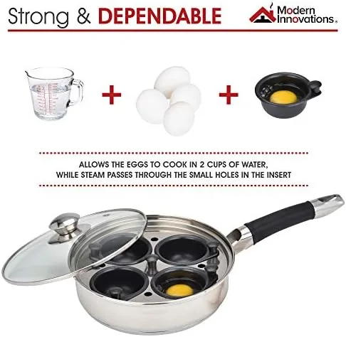 A finished poached egg being lifted from a nonstick cup with the spatula
