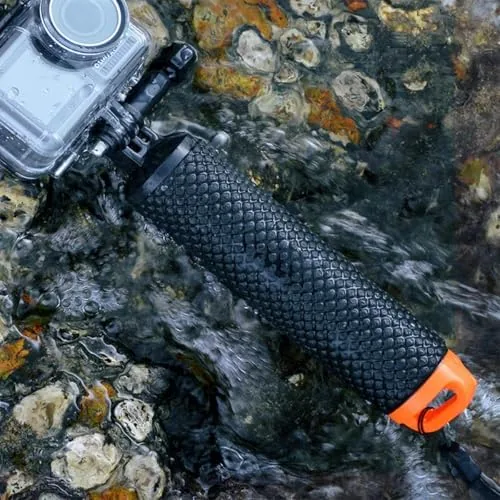Close look at the Handler Floating Grip Underwater Stick Pole for Action Camera, Blue build quality