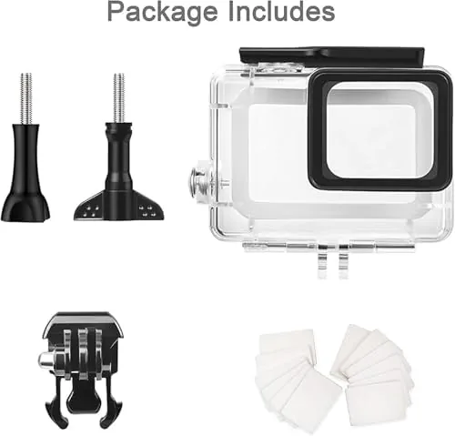 The FitStill 148FT/45M Waterproof Housing for Go Pro Hero 2018/7/6/5 Black,Protective compared in context