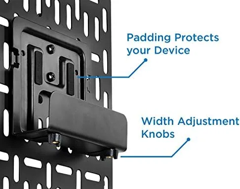 The Mount-It! Cable Box Mount Behind TV, Universal, Steel | Adjustable in real use