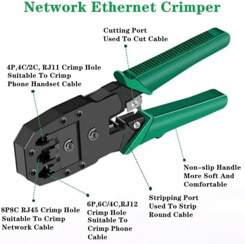 Close look at the Gaobige Network Tool Kit for Cat5 Cat5e Cat6, 11 in build quality