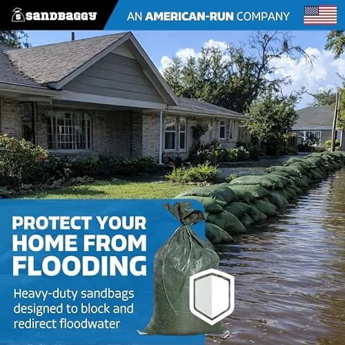 Close look at the Sandbaggy - Heavy Duty Empty Sandbags For Flooding (14" X build quality