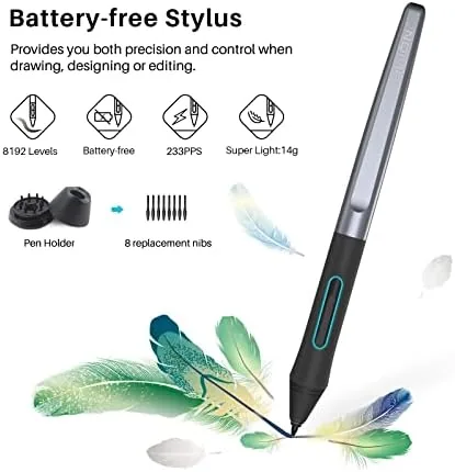 The HUION Inspiroy H640P 6x4 inch Drawing Tablet 8192 Pen Pressure in real use