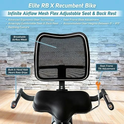 Rider pedaling the Elite RB X during a workout
