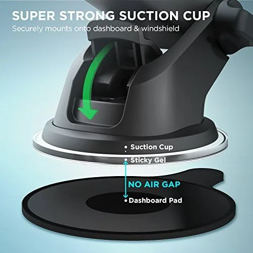 The mount folded into a desk stand holding a phone for a video call