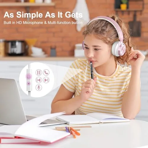 The AILIHEN Kids Headphones for School with Mic Wired, 3.5mm Jack compared in context