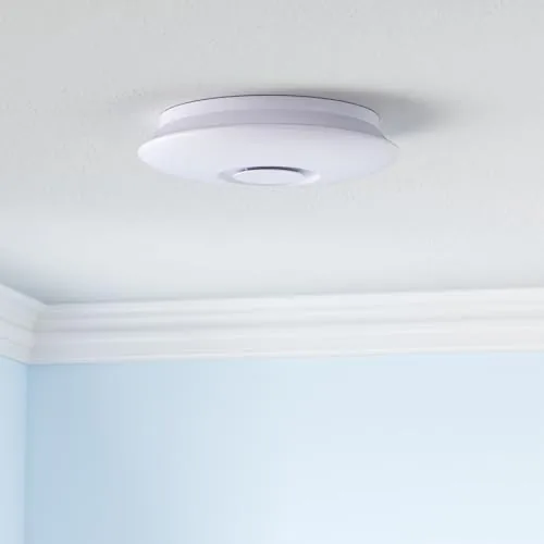 Close look at the Upgrade 15 inch Dimmable LED Music Ceiling Light with Bluetooth build quality