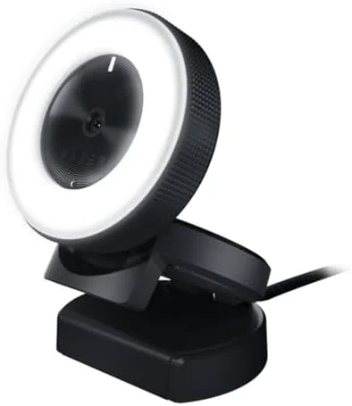 Stream preview showing the Razer Kiyo image quality with ring light