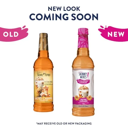 Close up of the syrup bottle label and the pump dispenser