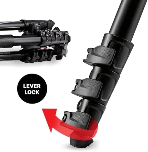 The Manfrotto Befree Advanced Camera Tripod with Lever Closure, Portable and compared in context
