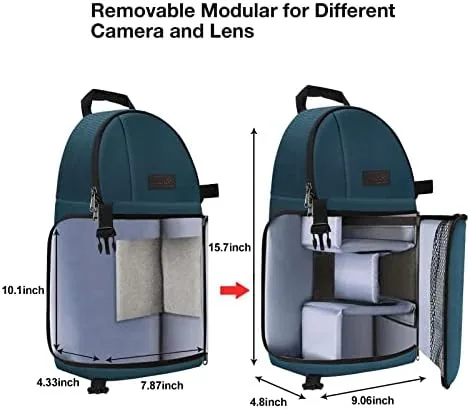 Another view of the MOSISO Camera Sling Bag, DSLR/SLR/Mirrorless Camera Case Camera Backpack |