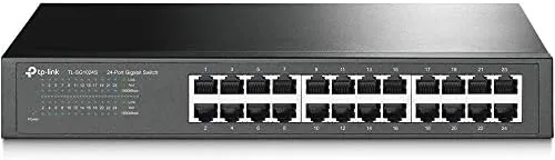 Front view of the TP-Link TL-SG1024S 24 port gigabit switch