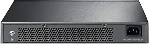 Comparison of the 24 port switch next to a smaller 8 port switch