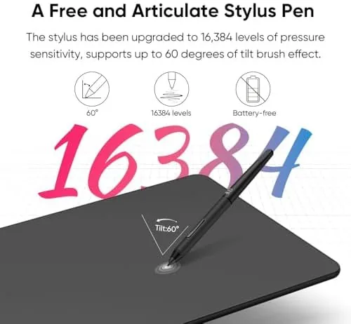The XPPen Deco 01 V3 10x6 Drawing Tablet, 16K Battery-Free Stylus in real use
