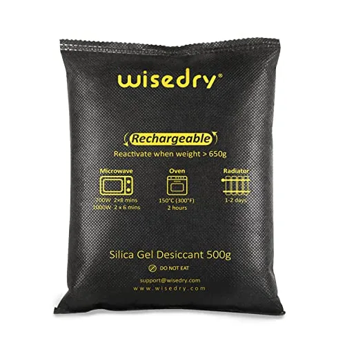 wisedry 2 x 500 Gram [2.2 lbs] Rechargeable Silica Gel Car Dehumidifier, Microwave Fast Review: Tested and Rated