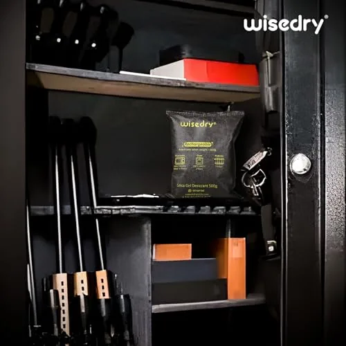 Another view of the wisedry 2 x 500 Gram [2.2 lbs] Rechargeable Silica Gel