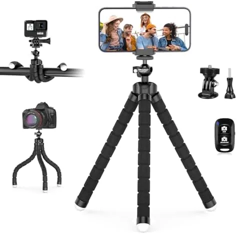 Testing the UBeesize Phone Tripod Pro S, Flexible Desk Stand with Wireless over two weeks