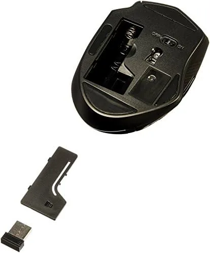 Another view of the Amazon Basics Portable Wireless Computer Mouse, Ergonomic, 2.4 GHz Optical