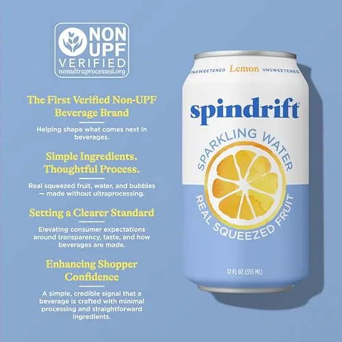 Family fridge stocked with the Spindrift 24 pack