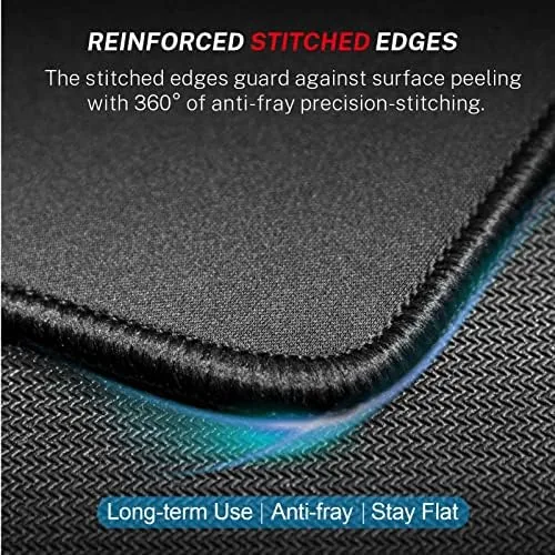 Close look at the MROCO 3-Pack Mouse Pads, 30% Larger Surface, 8.5 x 11 build quality
