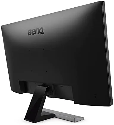 Close up of the BenQ monitor inputs showing HDMI and DisplayPort