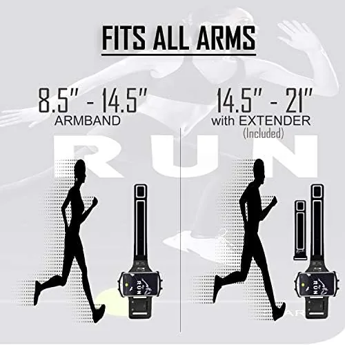 Another view of the Universal iPhone Running Armband (17/16/15/14/13/12/11/10/X/XR/SE/Air/Plus/Max/Pro). Phone Holder Case
