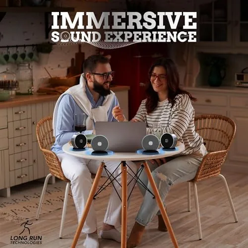 Twin speaker set next to a single larger premium speaker