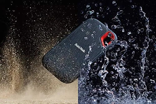 Included USB-C and USB-A cables alongside the SanDisk 2TB drive