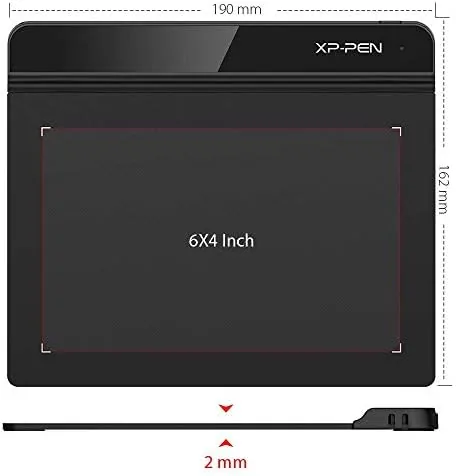 Close look at the Drawing Tablet XPPen StarG640 Digital Graphic Tablet 6x4 Inch Art build quality