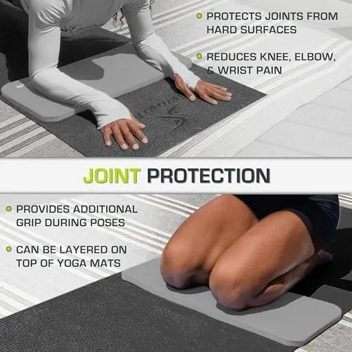 The ProsourceFit Extra Thick Yoga Knee Pad and Elbow Cushion 15mm in real use