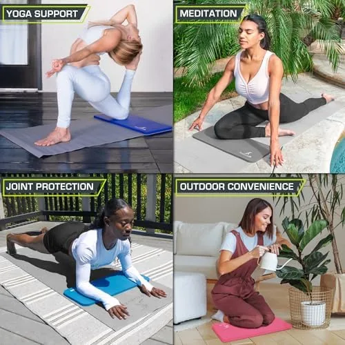 The ProsourceFit Extra Thick Yoga Knee Pad and Elbow Cushion 15mm compared in context
