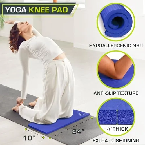 Close look at the ProsourceFit Extra Thick Yoga Knee Pad and Elbow Cushion 15mm build quality