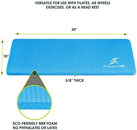 Close look at the ProsourceFit Extra Thick Yoga Knee Pad and Elbow Cushion 15mm build quality