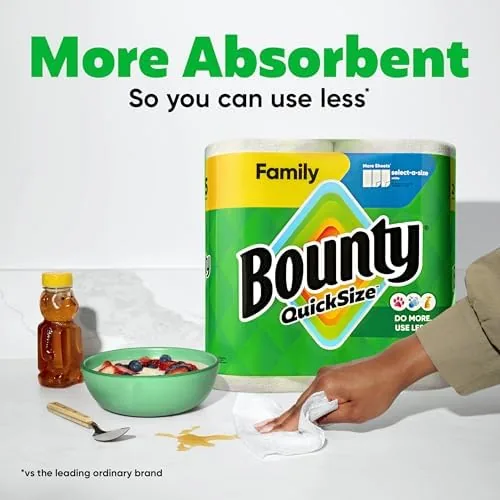 A wet Bounty towel being held up to show it does not tear