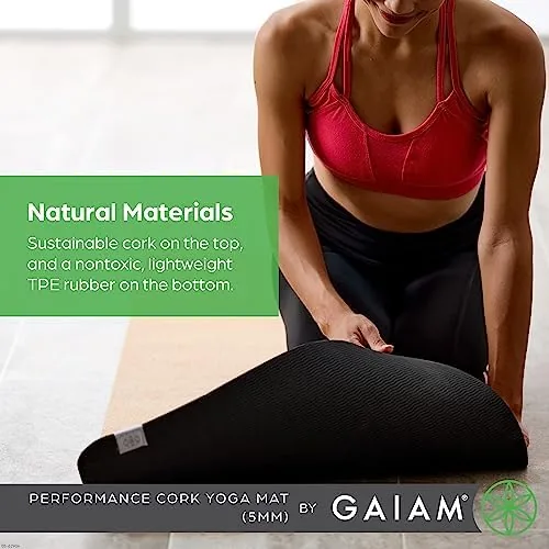 Close look at the Gaiam Yoga Mat - Premium 5mm Solid Thick Non Slip build quality