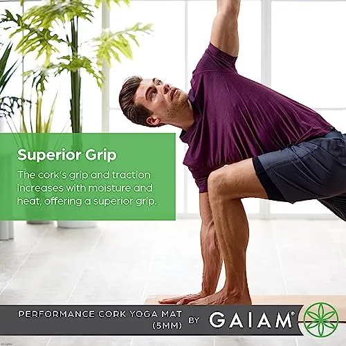 Another view of the Gaiam Yoga Mat - Premium 5mm Solid Thick Non Slip