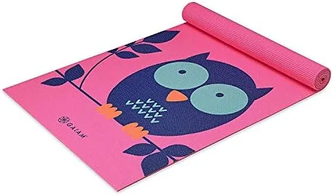 Overview of the Gaiam Kids Printed Yoga Mat, Non-Toxic, Fun Design, 3mm |