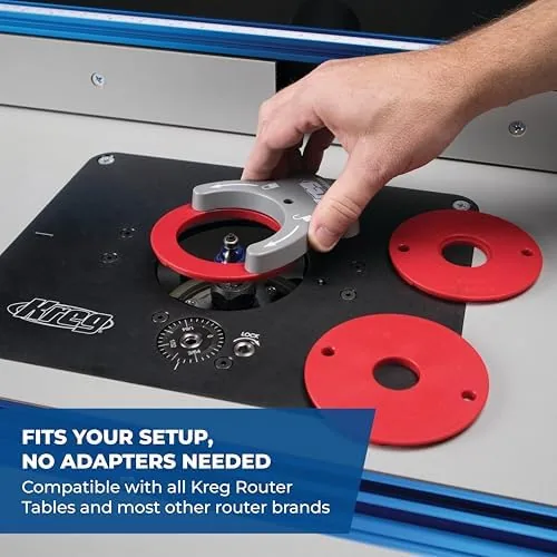 The Kreg PRS5000 Precision Router Lift - Router Table Lift System in real use