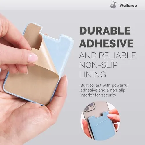 The Wallaroo Premium Leather Cell Phone Wallet Stick On - Android compared in context