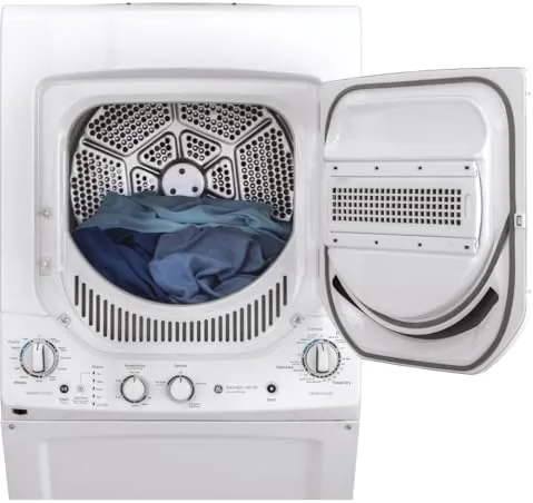 The Spacemaker laundry center installed in a finished laundry closet