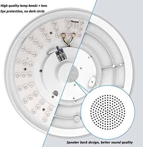 The Upgrade WiFi Music Ceiling Light with Bluetooth Speaker and Remote compared in context