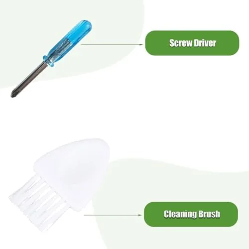 LOVECO kit parts next to a genuine iRobot brush package