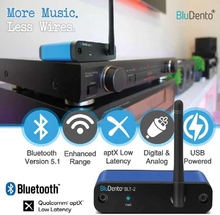 Close look at the BLT-2 Hi-Fi Bluetooth 5.1 Audio Receiver, aptX HD, AAC, DAC, RCA Optical build quality