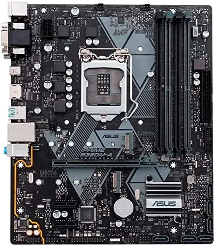 Close up of the LGA-1151 socket and CPU area on the B360M-A
