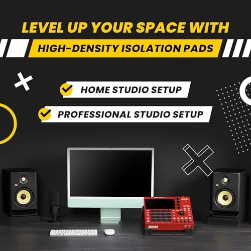 The Studio Monitor Isolation Pads for 3-4.5 inches Small Speakers, Pair compared in context