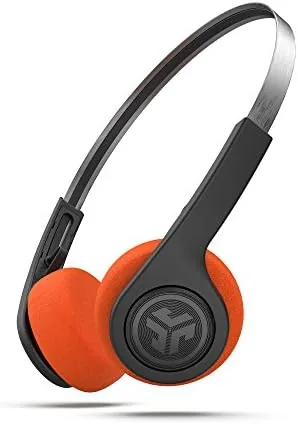 Overview of the JLab Rewind Wireless Retro Headphones, Black, Bluetooth 4.2, 14 Hours