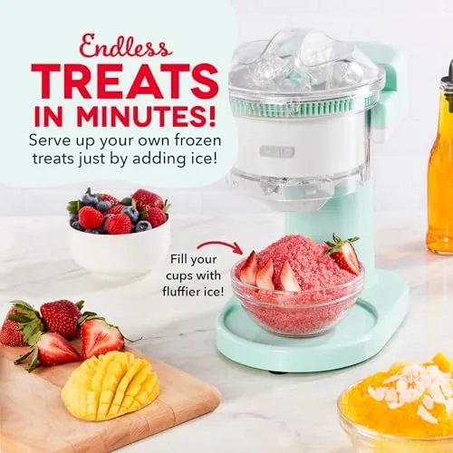 Close look at the Dash Shaved Ice Maker - Frozen Dessert Maker for Snow build quality